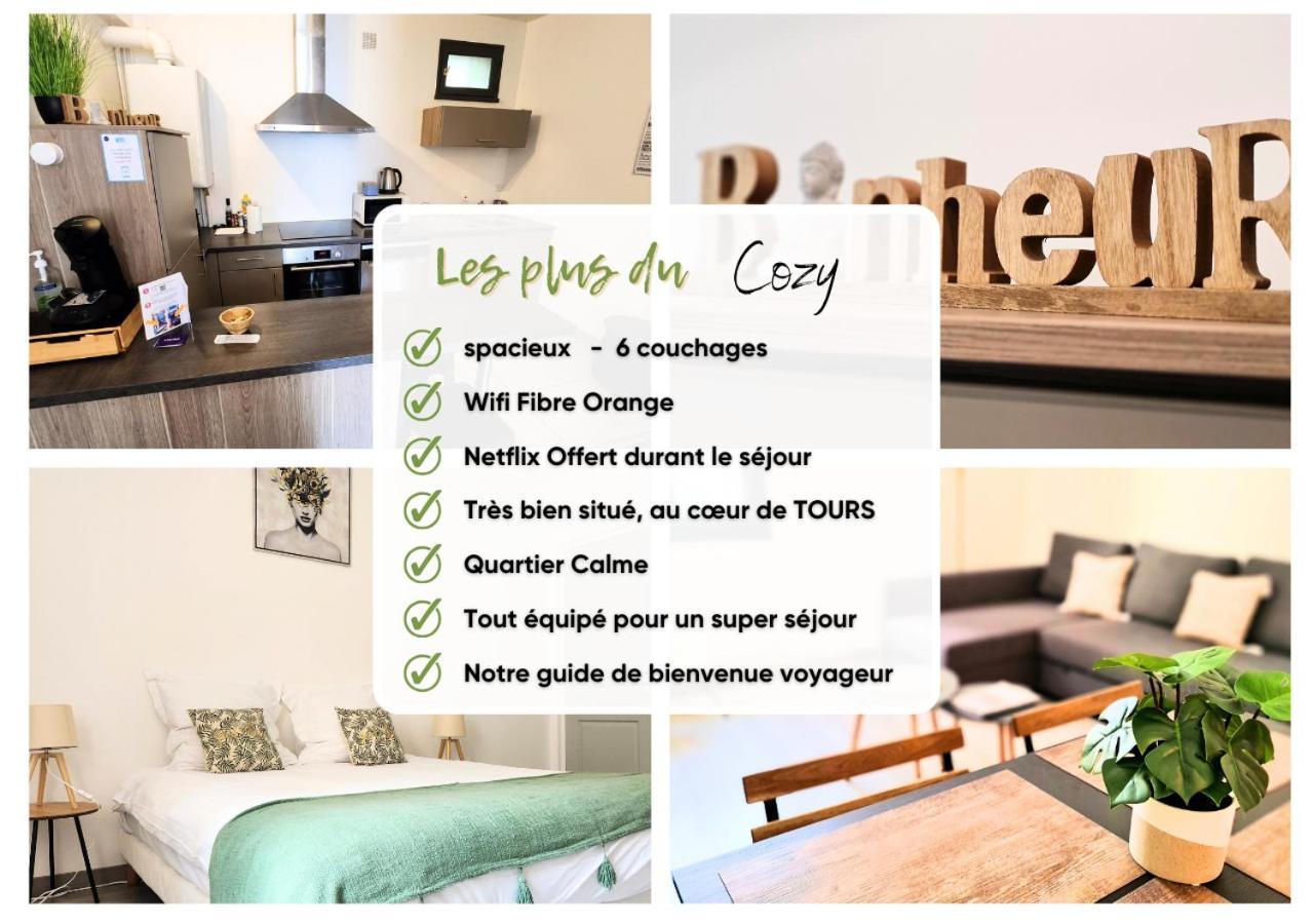 "Cozy Zen" 1 Grande Chambre - Calme - Arrivee Autonome - 6 Pers - Parking Gratuit Tours Exterior foto